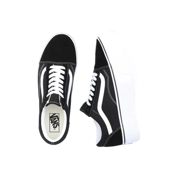 Vans Old Skool Classic womens Stackform. Wore maybe 3 times. Black & white. - Picture 4 of 7